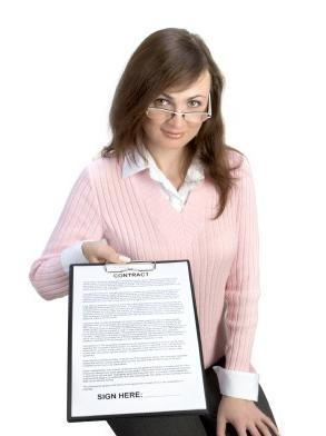 Businesswoman With Files Over White
